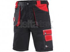 CXS ORION DAVID čierno-červené nohavice (krátke)