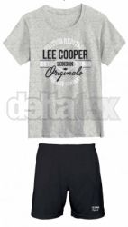 Pánske krátke bavlnené pyžamo LEE COOPER 39128 grey