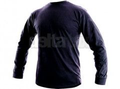 Pánské tričko s dlouhým rukávem PETR, tmavě modré