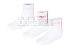 portov ponoky LOTTO 022098 3 pack white fuchsia