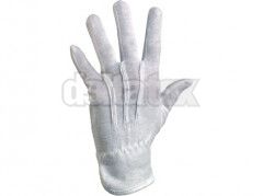 Textilní rukavice MAWA, s PVC terčíky, bílé, vel. 08