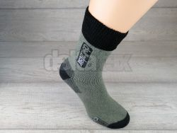 Ponožky thermo DELTA olivová/ čierna