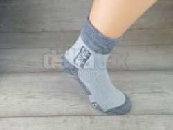 Ponožky thermo DELTA  svetlo šedá/ tmavo šedá