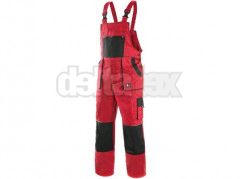 CXS LUXY ROBIN červeno-čierne nohavice (traky)