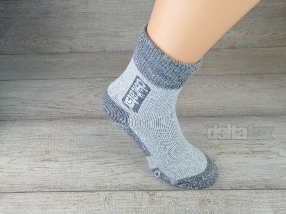 Ponožky thermo DELTA  svetlo šedá/ tmavo šedá